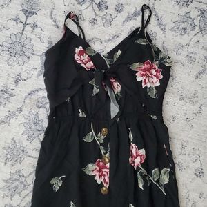 Black floral dress